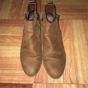 Ralph Lauren brown ankle booties